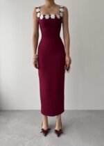 Mıng Çiçek Detaylı Elbise - Görsel 2