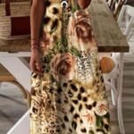 Kadın Suprem Kumaş Dijital Baskılı Elbise