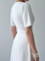 Wera Taşlı Fiyonk Detaylı Elbise - Görsel 8