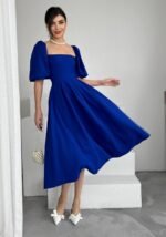 Benjamin Çan Etekli Midi Boy Elbise - Görsel 3