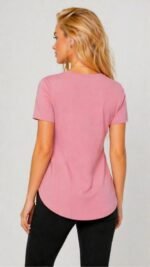 Kadın Yırtmaç Detaylı Viskon Kumaş Bluz - Görsel 2