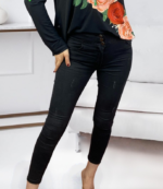 Yüksek Bel Likralı Kot Pantolon - Görsel 3