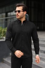 Erkek Uzun Kollu Süet Gömlek