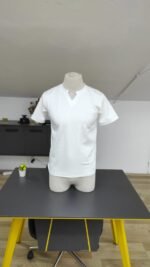 Erkek Kısa Kollu Bisiklet Yaka Burgu Tişört - Görsel 4