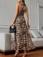 Kadın Omuzlardan Açık Boyundan çapraz Bağlama Detaylı Süprem Elbise - Görsel 4