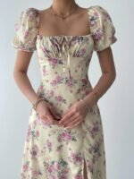 Zeze Balon Kol Elbise - Görsel 6