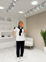 Kadın şal Yaka 3 Parça Takım