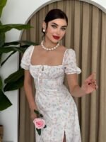 Zeze Balon Kol Elbise - Görsel 3