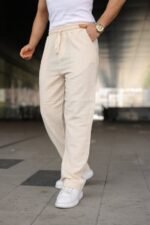 Erkek İthal Yıkamalı Keten Pantolon - Görsel 6