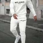 Erkek Uzun Kollu Baskı Detaylı Iki Iplik Takım