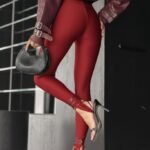 Kadın Yüksek Bel Topuk Altından Geçmeli Dalgıç Tayt