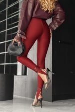 Kadın Yüksek Bel Topuk Altından Geçmeli Dalgıç Tayt