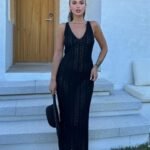 Rosalia Sırt Dekolteli Elbise 2761