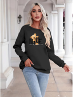 Kadın Uzun Kollu Bisiklet Yaka Viskon Iki Iplik Bluz - Görsel 3