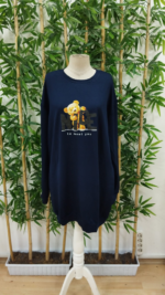 Kadın Uzun Kollu Bisiklet Yaka Ayı Desenli Viskon Iki Iplik Elbise - Görsel 4