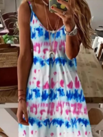 Kadın Askılı Tam Boy Süprem Elbise - Görsel 2