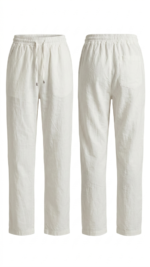 Erkek İç Göstermez Yıkamalı Keten Pantolon - Görsel 6