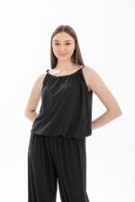 Kadın Rahat Kesim Askılı Bol Paça Sandy Kumaş Fırsat Ürün Tulum-Elbise - Görsel 5