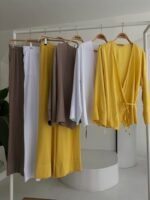 Kruvaze Model Klasik Pantolonlu Çupra Keten Takım 10191 - Görsel 13