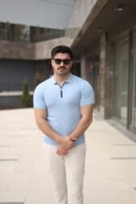 Erkek Polo Yaka Fermuar Detaylı Tişört - Görsel 6