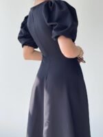 Catania Balon Kol Elbise - Görsel 5