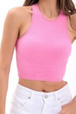 2501 SPORCU YARIM T-SHİRT-PEMBE - Görsel 5