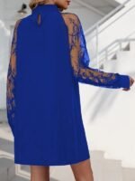 Kadın Uzun Kollu Damla Detaylı Sandy Mini Elbise - Görsel 2