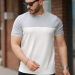 Erkek Parçalı Renk Kısa Kollu Tişört