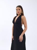 6996 ELBİSE-SİYAH - Görsel 5