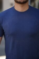 Erkek Ağaç Kabuğu Desenli Kısa Kollu T-shirt - Görsel 3