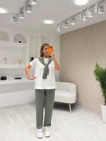 Kadın şal Yaka 3 Parça Takım