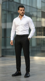 Erkek Saten Klasik Gömlek - Görsel 4