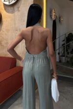 Halter Yaka Yelekli Modal Takım 10144 - Görsel 2