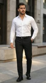 Erkek Saten Klasik Gömlek