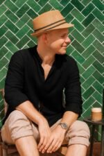 Erkek Uzun Kollu Hakim Yaka Düğmeli Erkek Müslim Gömlek - Görsel 2