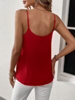 Kadın Ip Askılı V Yakalı Sandy Bluz - Görsel 4