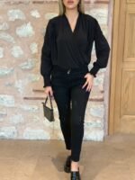 Yüksek Bel Likralı Jean Pantolon 90 Cm - Görsel 14