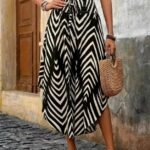 Kadın Yüksek Bel Beli Lastikli Bağcıklı Yanlardan Açık Uzun Süprem Etek