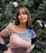 Kadın Uzun Kollu Tek Omuzu Askı Toka Detaylı Kısa Dalgıç Elbise - Görsel 5