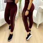 Kadın Yüksek Bel File Detaylı Dar Kesim Viskon Iki Iplik Pantolon