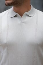 Erkek Hemşire Yaka Kısa Kollu Tişört - Görsel 3