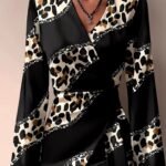 Kadın Uzun Kollu Kruvaze Yakalı Asimetrik Detaylı Mini Modal Elbise