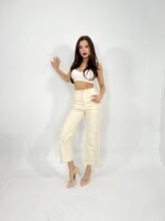 6240 PANTOLON-KREM - Görsel 2