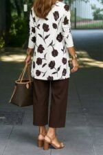 Kadın Uzun Kollu önü Açık Modal Ceket Kolsuz Viskon Iki Iplik Bluz Ve Pantolon üçlü Takım - Görsel 3