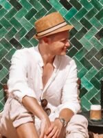 Erkek Uzun Kollu Hakim Yaka Düğmeli Erkek Müslim Gömlek - Görsel 2