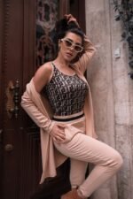 Kadın Uzun Kollu Krep üçlü Takım - Görsel 6