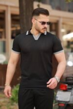 Erkek Hemşire Yaka Kısa Kollu Tişört