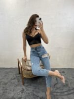 5778 DENİM CARROT FIT-MAVİ - Görsel 4