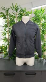 Erkek önden Fermuarlı Içi Astarlı Süet Ceket - Görsel 5