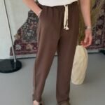 Erkek İthal Yıkamalı Keten Pantolon